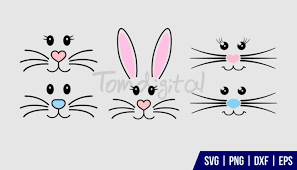 Each layer has been worked on to give one of the best possible sights of this adorable creatures face! Easter Bunny Face Svg Bundle Gravectory