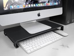 The Satechi Aluminum Monitor Stand Is The Perfect Accessory For Your Monitor Laptop Or All In One Computer The Alum Apple Computer Laptop Monitor Stand Imac