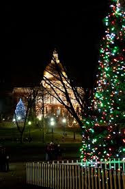 Boston Common Christmas Tree State House Christmas In Boston Christmas In America Outdoor Christmas Tree