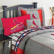 Home reflections holiday cardinal christmas tree quilt queen new set 3 piece. St Louis Cardinals Twin Size Sheets Set Baseball Themed Bedroom Baseball Bedroom Cheap Bed Linen