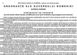 Din conţinutul părţii introductive a art. Oug Nr 99 2020 MÄsuri Fiscale Modificare Normative Prorogare Termene Necalculare MajorÄri De Intarziere Èi PenalitÄÈi Pana La 25 10 2020 Cabinetexpert Ro Blog Contabilitate