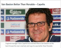 카펠로 : 호돈 vs 반바스텐? 그건 당연히....