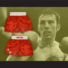 Alan Minter Red Boxing Shorts — BORIZ
