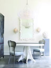 Oly Studio Beck Dining Table In Solid White Cast Resin Beverly Side Chairs In Antiqued Silver Copernicus Orb Dining Table Chairs Dining Decor Dining Table