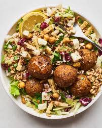 Recipe Trader Joe S Mediterranean Falafel Salad Recipe Falafel Salad Make Ahead Salads Falafel
