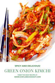 Korean Green Onion Kimchi Pa Kimchi Explore Cook Eat Recipe Korean Food Side Dishes Kimchi Recipe Easy Korean Side Dishes