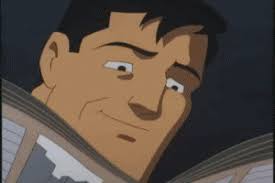 Reading the newspaper