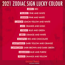 Read your free daily cancer horoscope on my today's horoscope: Goodtimes What S Your Lucky Colour For 2021 Find Out Facebook