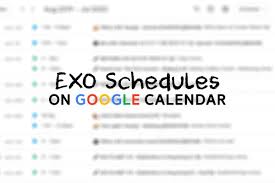 Whole year jan feb mar apr may jun jul aug sep oct nov dec. Exo Schedule Exo Schedules Twitter