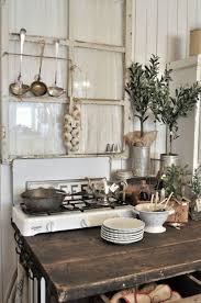 Old Farm House Kitchen Love The Pots And Old Pan With The Silver Tea Pot Rustic Kitchen Home Kitchens Kitchen Decor
