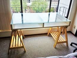 Magiker Adjustable Desk Ikea Hackers Glass Desk Office Ikea Desk Adjustable Desk