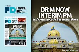 Colonel assimi goita, leader of two military coups and new interim president, speaks during his. Dr M Now Interim Pm As Agong Accepts His Resignation The Edge Markets
