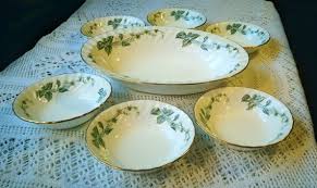 Explore a wide range of the best bowl china on aliexpress large instant noodle bowl with lid cute student ceramic lunch box with japanese tableware salad bowl. China Bowl Set Of 5 Barratts Staffordshire China Dessert Etsy Dessert Bowls Dessert Set Breakfast Bowls