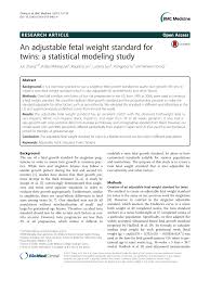 Credible Twin Fetal Growth Chart Twin Fetal Growth Chart By Week