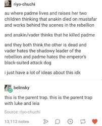Star Wars Parent Trap Star Wars Fandom Star Wars Bad Feeling