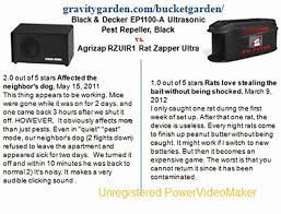 Senca solar powered ultrasonic pest repeller stakes are an easy, energy efficient way to keep mice and other unwanted ensure the dryer vent is sealed tightly. Black Decker Ep1100 A Ultrasonic Pest Repeller Black Vs Agrizap Rzuir1 Rat Zapper Ultra Lawn Patio Video Dailymotion