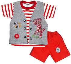 Buy Little Panda Baby Boy S T Shirt And Half Pant With Embroidered Jacket Coat Clothing Set At Amazon In