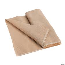 You would need to count the number of layers around the bolt just like the rings on a tree trunk. Burlap Fabric Bolt