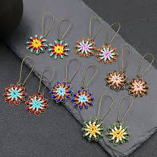 Check spelling or type a new query. Handmade Ful Drop Dangler Earrings For Women Rice Beads Flower Charm Female Brinco Vintage Drop Earring New Fashion Drop Earrings Aliexpress