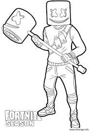 Coloriages wall e on coloriage fortnite battle royale personnage 4. Coloriages Et Dessins Fortnite Marshmello Breakflip Actualites Et Guides Sur Les Jeux Video Du Moment