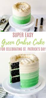 Black And White Ombre Cake Super Easy Green Ombre Cake For Celebrating St Patrick S Day In 2020 Cake Decorating For Beginners Cake Layer Cake Filling