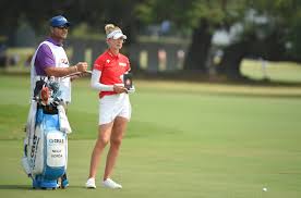 Lizette salas, nelly korda pull away, share lead at womens pga championship. This Is What It Was Like For Jason Mcdede Nelly Korda S Caddie To Face Off Against His Fiancee In Taiwan Swinging Skirts Playoff Caddie Networkgroupgroup