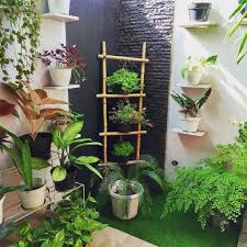 Pohon akan cenderung tumbuh lebih besar dan membuat area disekitarnya menjadi lebih teduh, sehingga rumah tidak terasa panas meski matahari sedang terik. Mungil Tapi Cantik Desain 25 Taman Minimalis Di Teras Depan Rumah Yang Sederhana