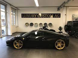 Well, yes, of course, because by far, i still consider my version is better than the others. Golden Vossen Wheels At Ferrari 458 Italia By Luxury Custom