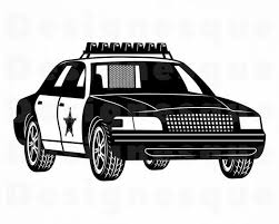 Black And White Police Car Designs Police Muscle Car Svg Police Svg Police Car Clipart Police Etsy In 2020 Svg Police Cars Police