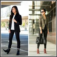 Pin By Hope Benziger On Confident Business Woman Womens Business Casual Black Ankle Boots Outfit Winter Office Outfit