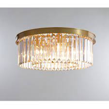 Check spelling or type a new query. Solid Brass Flush Mount Crystal Ceiling Light Bedroom Decorative Living Room Large Round Luxury