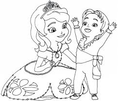 Gambar mewarnai kartun untuk anak tk dan sd terbaru 2019. Gambar Mewarnai Putri Sofia Untuk Anak Paud Dan Tk