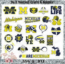 Download Michigan Wolverines Set New Design Svg Files Cricut Silhouette Studio Digital Cut Files