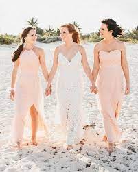 David S Bridal Beach Bridesmaids In Beautiful Lace Bridesmaid Dress Styles F19608 A Wedding Bridesmaid Dresses Blush Bridesmaid Gowns Blush Bridesmaid Dresses