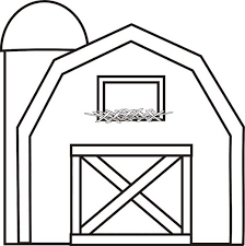 Pin Barn Barn With Silo Coloring Page On Pinterest House Colouring Pages Barn Crafts Preschool Coloring Pages