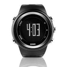 ezon t023 sports watch with big number digital pedometer calorie counter running wristwatch for men and women pedometer watch watches for men digital watch