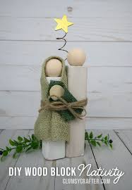 This olive wood nativity set makes a very meaningful and special gift that will be cherished for a lifetime. Diy Wood Block Nativity Set You Can Make This Clumsy Crafter