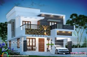 1615 Square Feet 3 Bedroom Modern Flat Roof House Flat Roof House 2 Storey House Design Duplex House Design