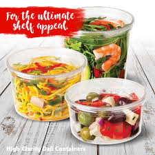 For The Ultimate In Freshness And Shelf Appeal Try Our High Clarity Deli Containers Entice Customers With Your Food Product Th Food Food Packaging Food Trays
