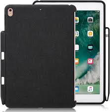 Amazon Com Khomo Ipad Pro 10 5 Inch Ipad Air 3 2019 Charcoal Gray Color Case With Pen Holder Companion In 2020 Apple Smart Keyboard Ipad Pro Apple Pencil Holder