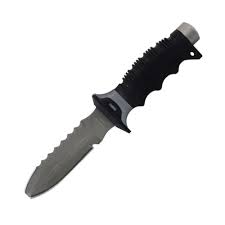 K25 Corbin Messer Neck Knife einseitig geschliffen Vollmetall Kydexscheide 
