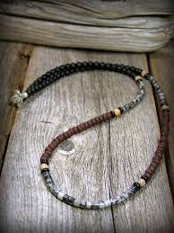 Black Bead Necklace Mens Mens Beaded Necklace Mens Jewelry Boho Necklace For Men Minimalist Necklace Necklace For Men Native Americ Mens Beaded Necklaces Mens Jewelry Men Necklace