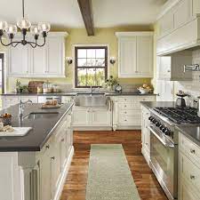 For its 2021 palette of the year, ppg released a trio of colors grounded with a warm beige and accented by shades of orange and aqua. Kitchen Color Schemes With White Cabinets Interior Decorating Colors Farmhouse Sink Kitchen Kitchen Design Kitchen Trends