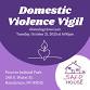 Domestic Violence Vigil event image