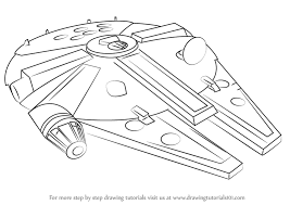 How To Draw Millennium Falcon From Star Wars Drawingtutorials101 Com Star Wars Drawings Star Wars Art Drawings Sketch Star Wars Art Drawings
