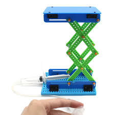 Then place the adjustment mechanism on top of the base as indicated above. Us 3 82 Feichao Diy Toy Model Hydraulic Lifting Platform Kids Toys Scissor Lift Table For Children Science Technology Gift M Xt Xinte Com