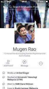 We will provide here mugen rao contact number, mugen rao whatsapp number, mugen rao phone number, mugen rao and more information mugen rao began his career when he was 9 years old, performing with his father on stage because of the financial challenges faced by his family. Mugen Rao Phone Number Google Search Phone Numbers Phone Ads