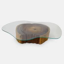 Get the best deals on glass round tables. Organic Shape Glass Top Unique Crosscut Vinhatico Coffee Table Rotsen Furniture