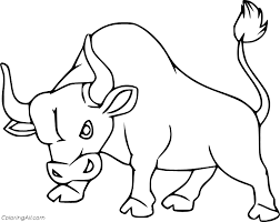 Find this pin and more on coloring pages by helena von. Simple Angry Bull Coloring Page Coloringall