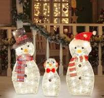 Amazon.com: Joliyoou Christmas Yard Decoration, Set of 3 Pre ...